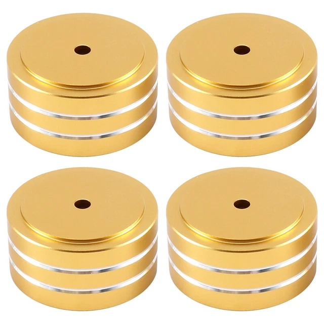 4 PièCes SéRies 40X20Mm Aluminium HIFI  Haut-Parleur Support D'Isolement PlatiI2