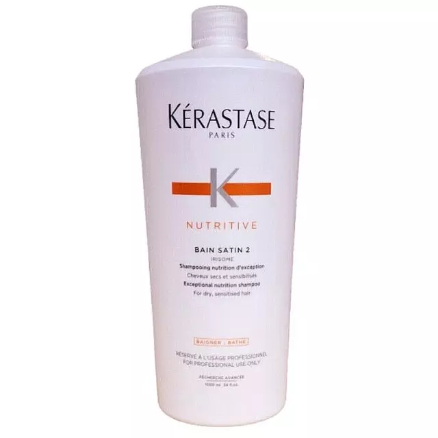 Kérastase Nutritive Bain Satin 2 Shampooing Nutrition Cheveux Secs 1 Litre