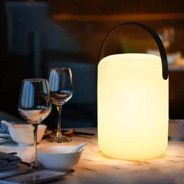 Lampe de Chevet Bureau Lampe Boule Portable Sans Fil Led Nomade Rechargeable
