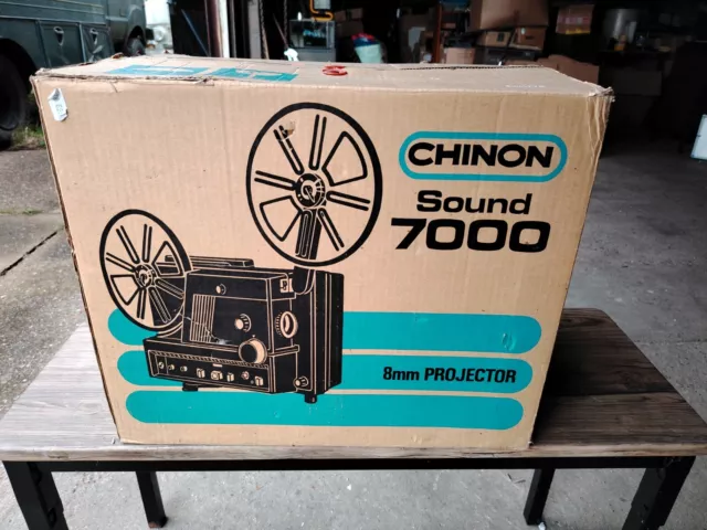 Chinon 7000 Sound - 8mm Projector in Original Box & Packaging