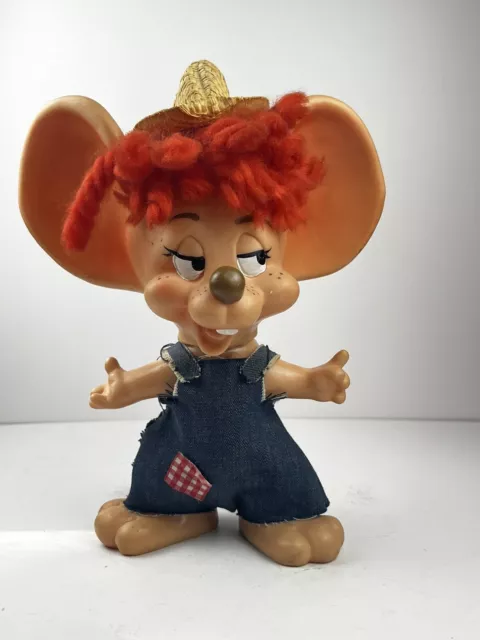 Vintage 1970 Roy Des Of Fla Country Boy Big Ear Mouse Bank A