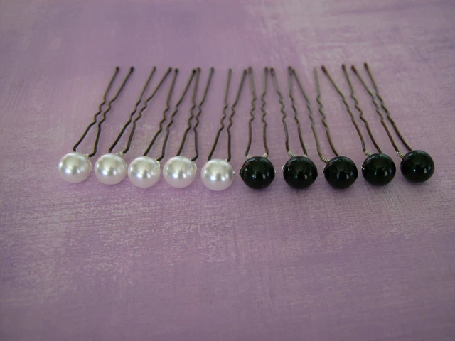 Lot D'accessoires à Cheveux Pour Robe De Mariée - Pics, épingles Blanc Et Bordeaux - Neuf Avec étiquettes