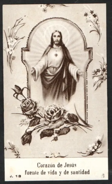 santino antico de Jesus image pieuse holy card estampa