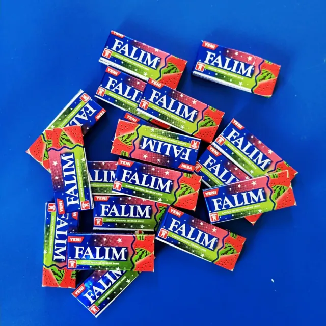 2 Box Falim Mastic Gum Flavoured Sugarfree Chewing Gum Single Wrap Gums 200  pcs