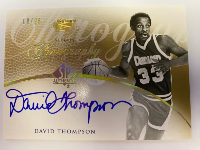 2007-08 Upper Deck SP Authentic Chirography Gold David Thompson auto 18/25