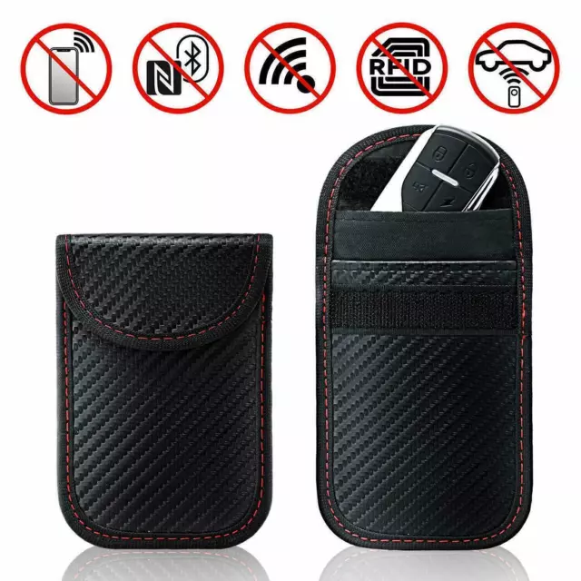 Auto Key Signal Blocker Case Pouch Bag Faraday Cage Keyless RFID Blocking