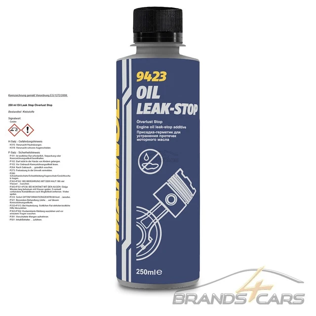 250 ml MANNOL OIL LEAK STOP SIGILLANTE MOTORE PERDITA OLIO STOP PERDITA OLIO