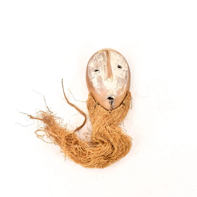 Lega Mask with Raffia Beard Congo