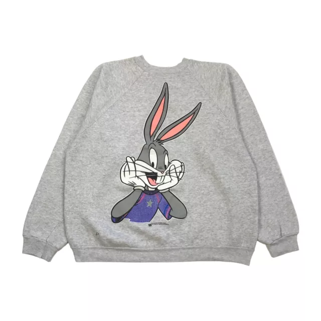 Vintage Bugs Bunny Sweatshirt Xl Crewneck Pullover Looney Tunes All Over Print