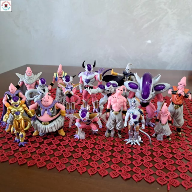 LOTTO DRAGON BALL ACTION FIGURE FREEZER  + MAJIN BUU set completo 16 statuette