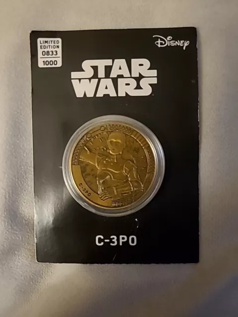 Star Wars Limited Edition - Only 1000 - C3P0 Official Collectable Coin