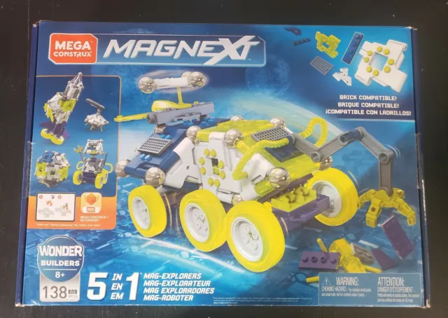 New Mega Construx Magnext 5 in 1 MAG-Explorers 138 Pieces