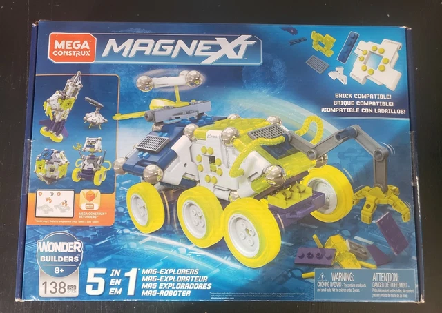 New Mega Construx Magnext 5 in 1 MAG-Explorers 138 Pieces New Mega Construx Magnext 5 in 1 MAG-Explorers 138 Pieces