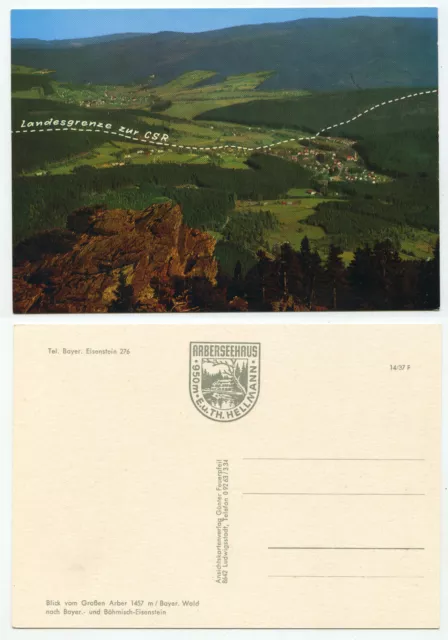 26292 - Bayer. and Bohemian. Eisenstein - national border with CSR - old postcard