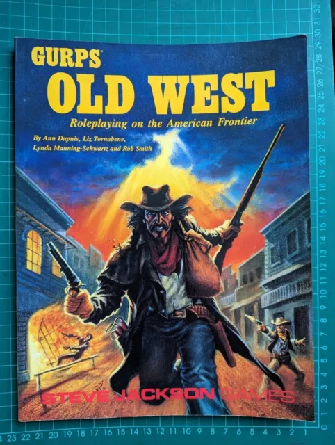 GURPS rpg Old West rules expansion book - Steve Jackson Games.