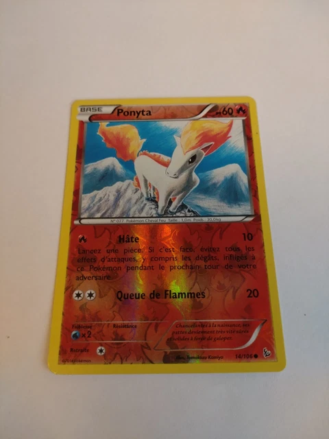 2014 Pokemon Holo Reverse Card Ponyta 14/106