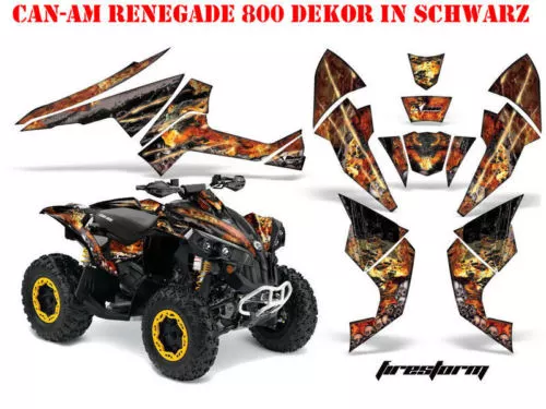 Amr Racing Dekor Kit Atv Can-Am Renegade, Ds 250, Ds 450, Ds 650 Firestorm B