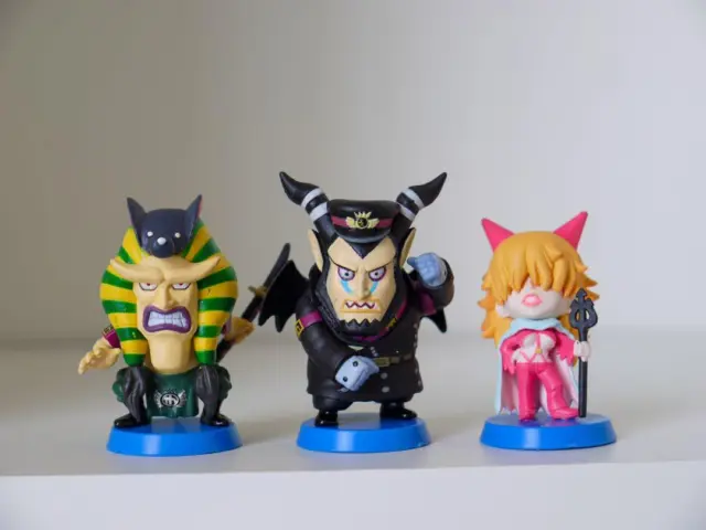 LOT 3 ONE PIECE Ani-chara heroes IMPEL DOWN - Magellan Hannyabaru Sadie F35355