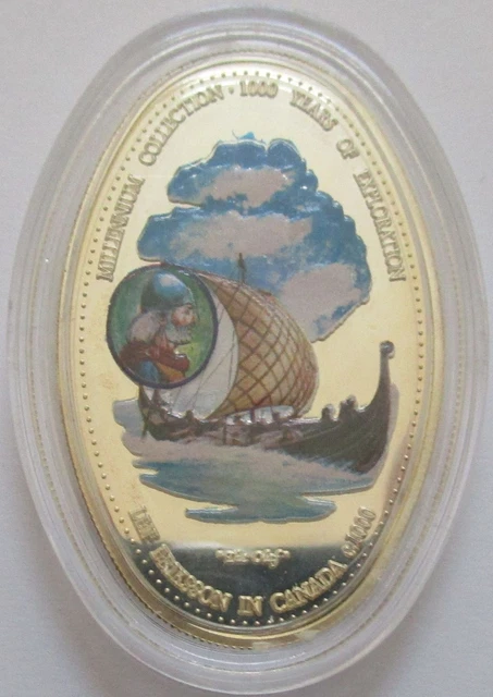 Zambia 4000 Kwacha 2000 Ships Viking Ship of Leif Erikson Silver