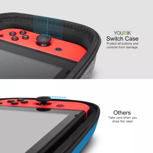 Etui pour Nintendo Switch - Younik Housse de Transport Rigide Version Améliorée 2