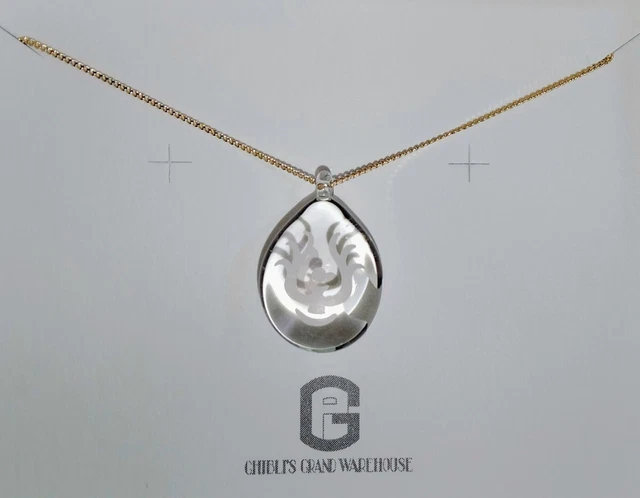 New Ghibli Park Limited Castle in the Sky Laputa Flying Stone Necklace Clear JP