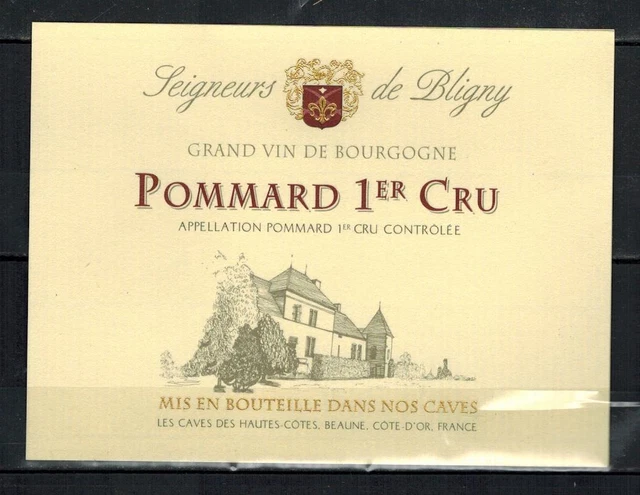 ETIQUETTE VIN DE Bourgogne-Cave des Hautes-Côtes-Pommard 1°cru-Vigne