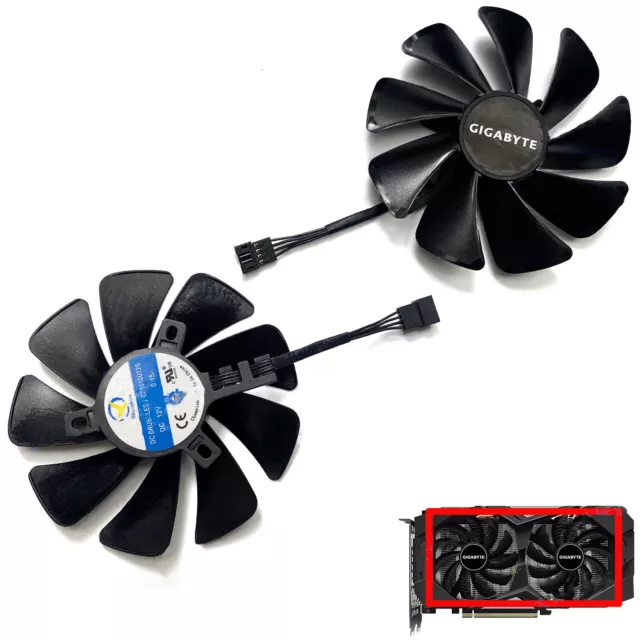 For GIGABYTE RTX2060S 2070 GTX1660Ti 1660 Video Card Cooling Fan PLD10010S12HH