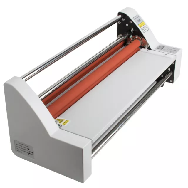 Digital Control 17" Thermal Hot /Cold Roll Laminator Laminating Machine 110V UPS