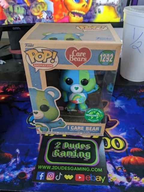 FP1 NEW Funko Pop 1292 CARE BEAR Earth Day 2023 Walmart Exclusive Vinyl Protect