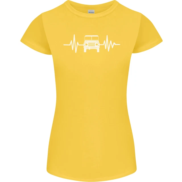 T-shirt 4x4 Heart Beat Pulse Off Roading da donna Petite Cut 11