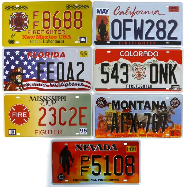 Lot De 7 Répliques Plaques D'immatriculation De Films - Métal 30x15cm, Relief, Pour Déco Murale, Collection, Fan De Cinéma (Magnum, Starsky, Jurassic Park, Ghostbusters...)