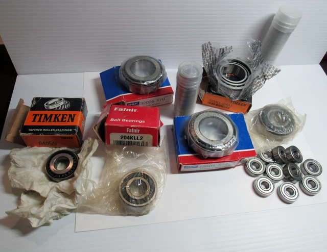 37 Ball Bearings Raceway Timken SKF Fafnir Unused Different Sizes