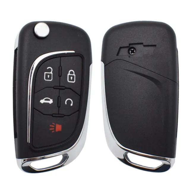 Car Key Fob Covers Shell Remote 5 Button For Chevrolet Cruze Malibu Impala Sonic