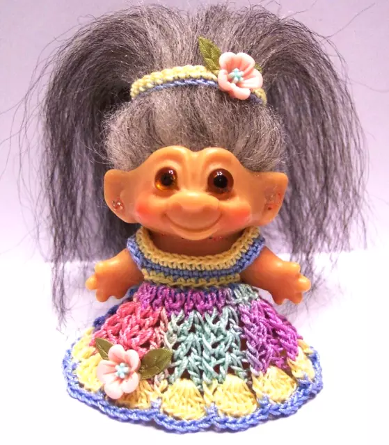 Troll Doll Clothes For 2 1/2" or 2 3/4" DAM CROCHET OUTFIT COMBINE SHIPPING