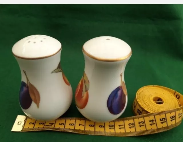 Royal Worcester Evesham Gold - Salz- und Pfeffertöpfe Neu im Karton