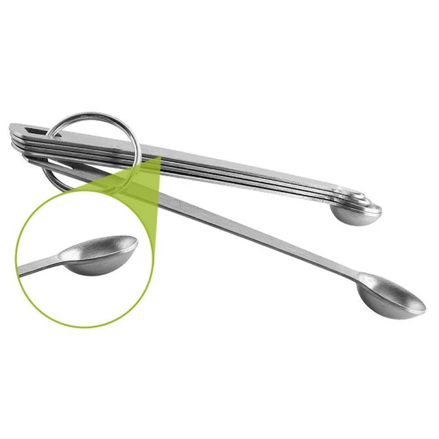 5Pcs Steel Mini Set Dash Pinch Smidgen Norpro Measuring TOP Spoons