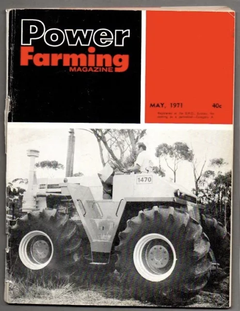 Vintage POWER FARMING Australian NZ Agriculture Magazine MAY 1971 Advertising