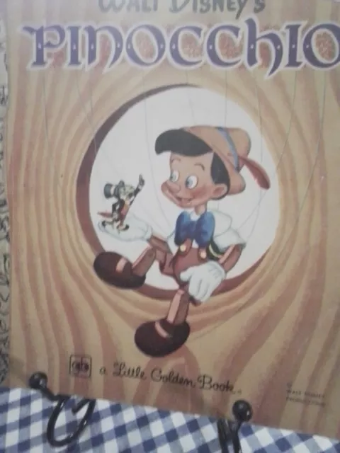 Walt Disney's PINOCCHIO Little Golden Book 1978 Wisconsin S/C (VGC )