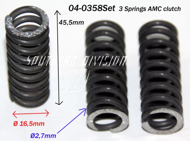 04-0358 Set of 3 Clutch springs Norton AMC Dominator Atlas ES2 04-0385 D2/399