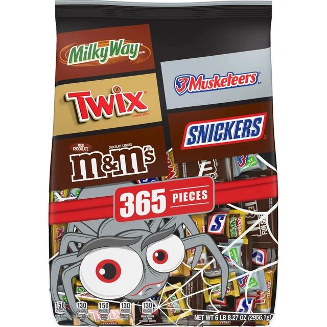 More Assorted Chocolate Bulk Halloween Candy Variety Pack - 104.27oz365Ct