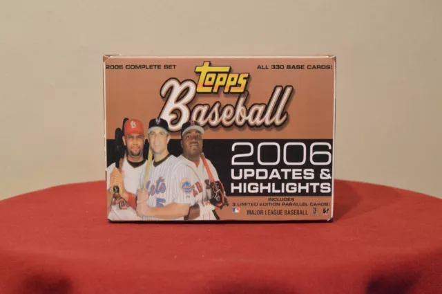 Custom Made 2006 TOPPS UPDATES & HIGHLIGHTS Baseball Card Set Storage Box