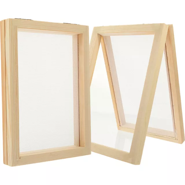 2pcs Wooden Paper Making for DIY Paper Craft