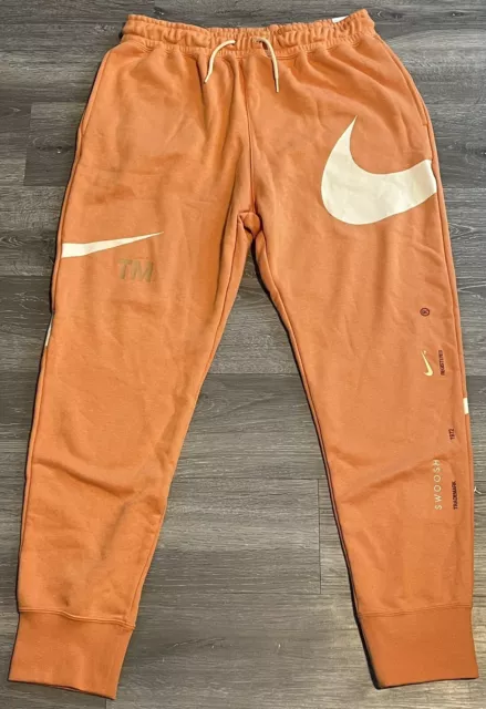 Nike Swoosh Men’s Joggers Fleece Pants sportswear Activewear Black 2XL  DD6001