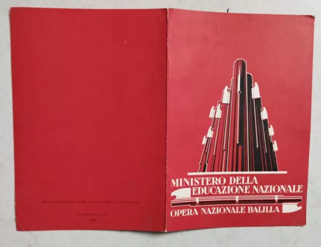 bs23 mola di bari pagella fascista ministero dell'educazione nazionale 1930-31