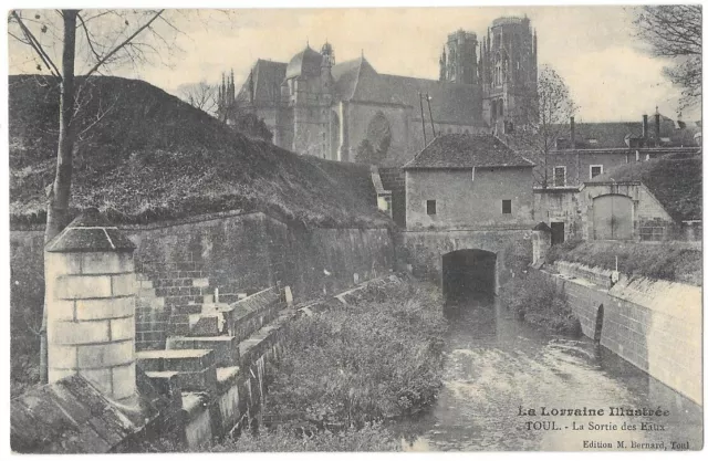 TOUL 54 Sortie des Eaux La Lorraine CPA written to Lucie Montagnac in April 1909