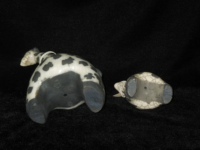 RAKU Crazy Clay Gerhard de Beer Giraffes South Africa Studio Pottery Hand Made 8