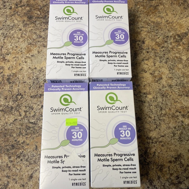 4 SwimCount en casa control de calidad de esperma para hombre prueba de fertilidad móvil progresiva