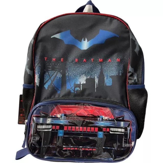 Warner Bros. DC Comics The Batman Boys 17" Backpack - Batmobile - Dark Knight