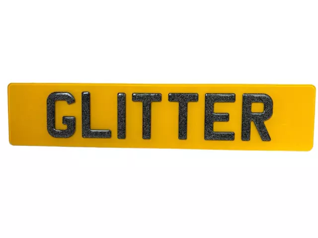 Number Plates 100% ROAD MOT Legal Premium Car Registration STANDARD/3D4D GLITTER