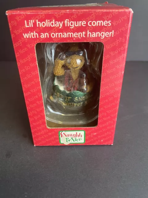 Boyds Bear Moose Naughty or Nice Christmas Ornament 2